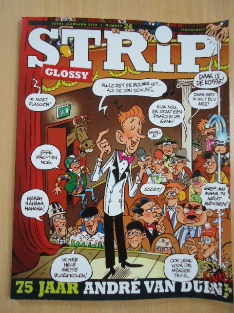 75 jaar André van Duin, Strip Glossy 24, Boeken, Eén stripboek, Ophalen of Verzenden, Zo goed als nieuw