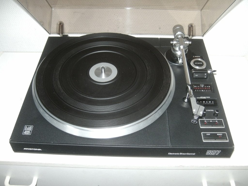 Aristona (Philips) platenspeler type 5877, Ophalen, Philips, Gebruikt, Pitch-regelaar