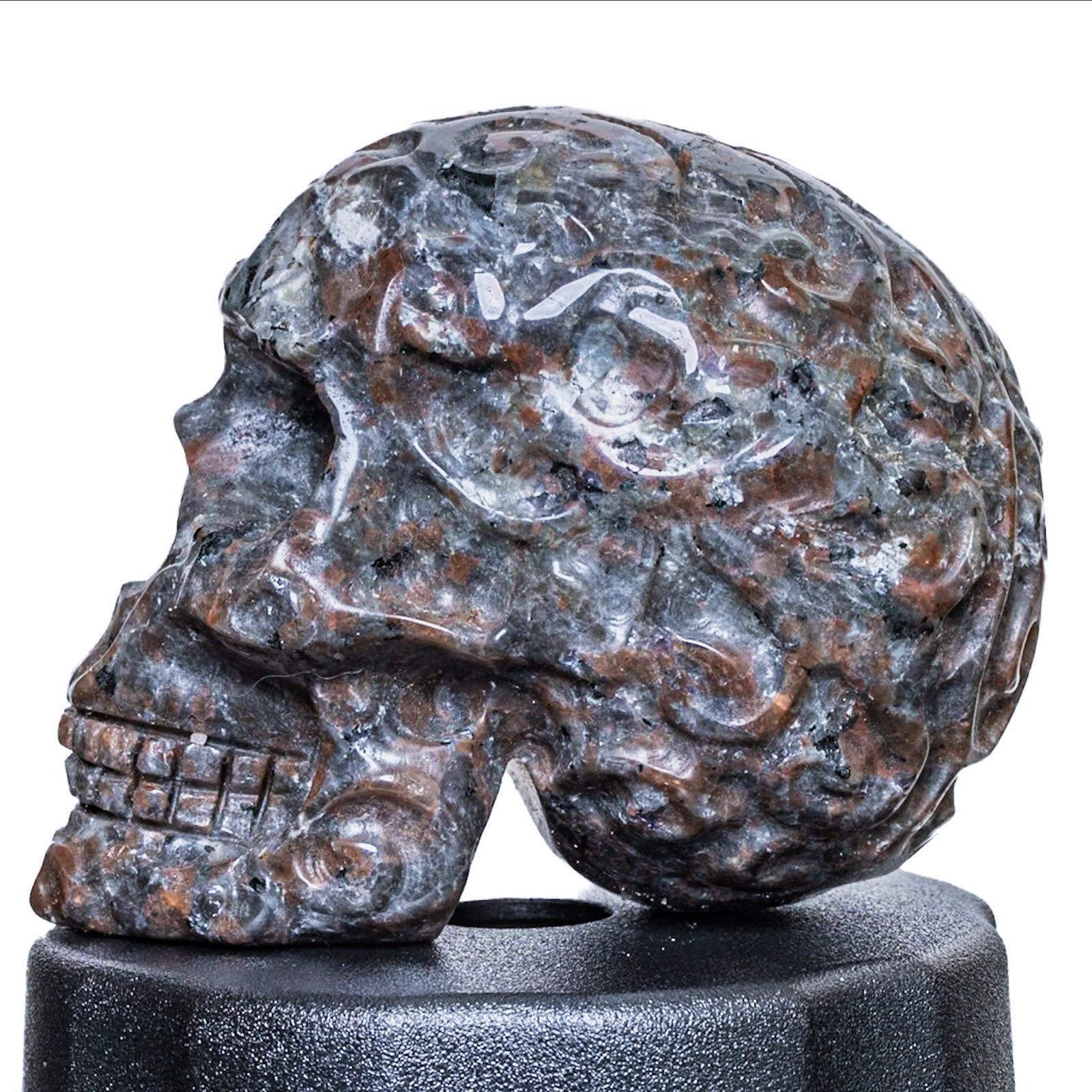 Yooperliet schedel - 659 gram - 10x8x6.7cm, Verzamelen, Mineralen en Fossielen, Ophalen of Verzenden, Mineraal