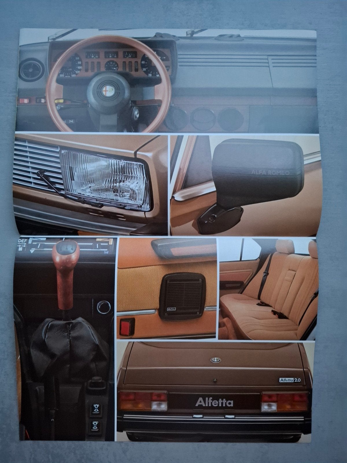 Alfa Romeo Alfetta "Lusso" folder - 1982, Ophalen of Verzenden, Zo goed als nieuw, Alfa Romeo