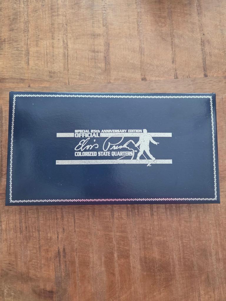 Elvis Presley 25th Anniversary Colorized State Quarters, Ophalen of Verzenden, Setje