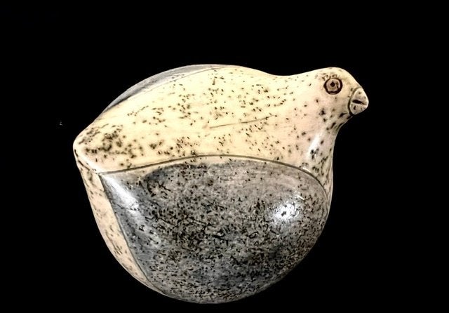 kunstobject van klei kwartel, Ophalen of Verzenden