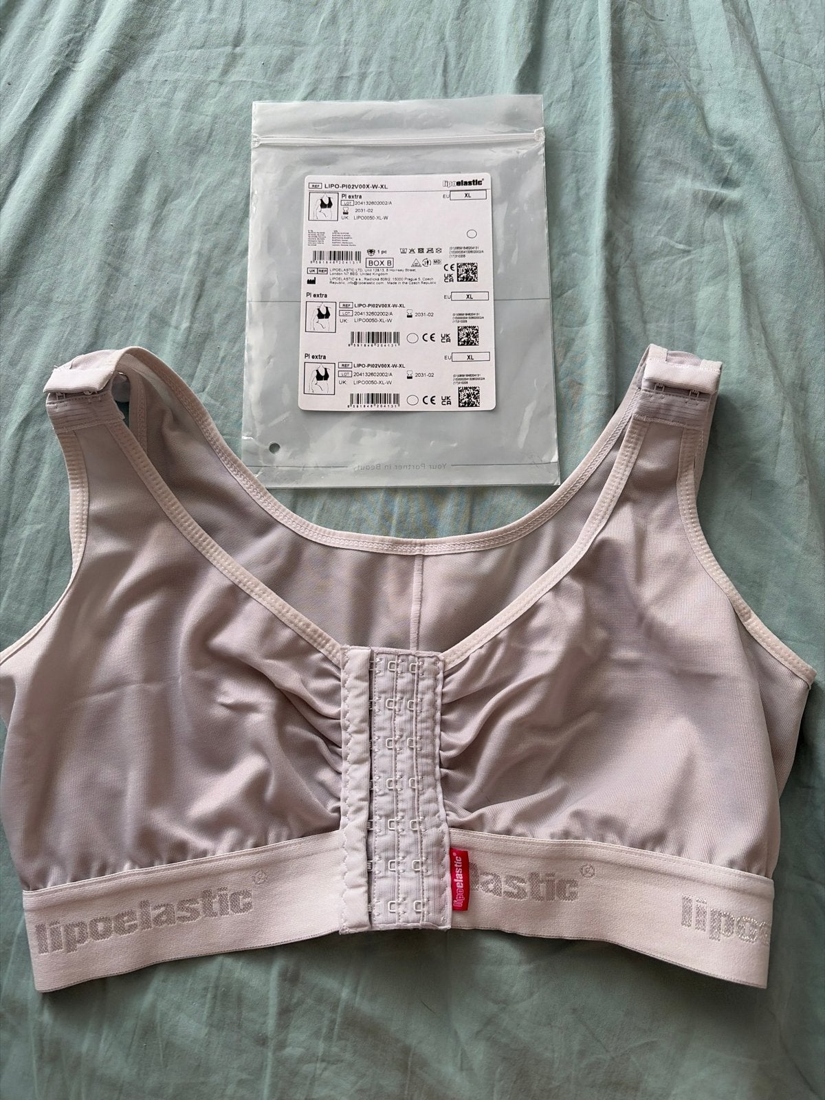 Lipoelastic compressie BH - XL, Ophalen of Verzenden, Wit, BH