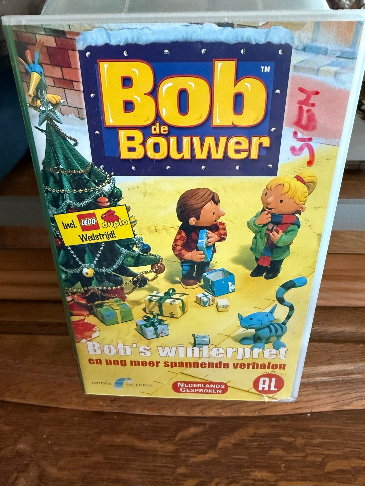 Bob de Bouwer - Bob's Winterpret DVD, Alle leeftijden, Kinderfilm, Zo goed als nieuw, VHS