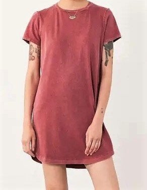 BDG Urban Outfitters - Auberginerood T-shirt jurkje, Overige kleuren, Ophalen of Verzenden, Zo goed als nieuw, Maat 34 (XS) of kleiner