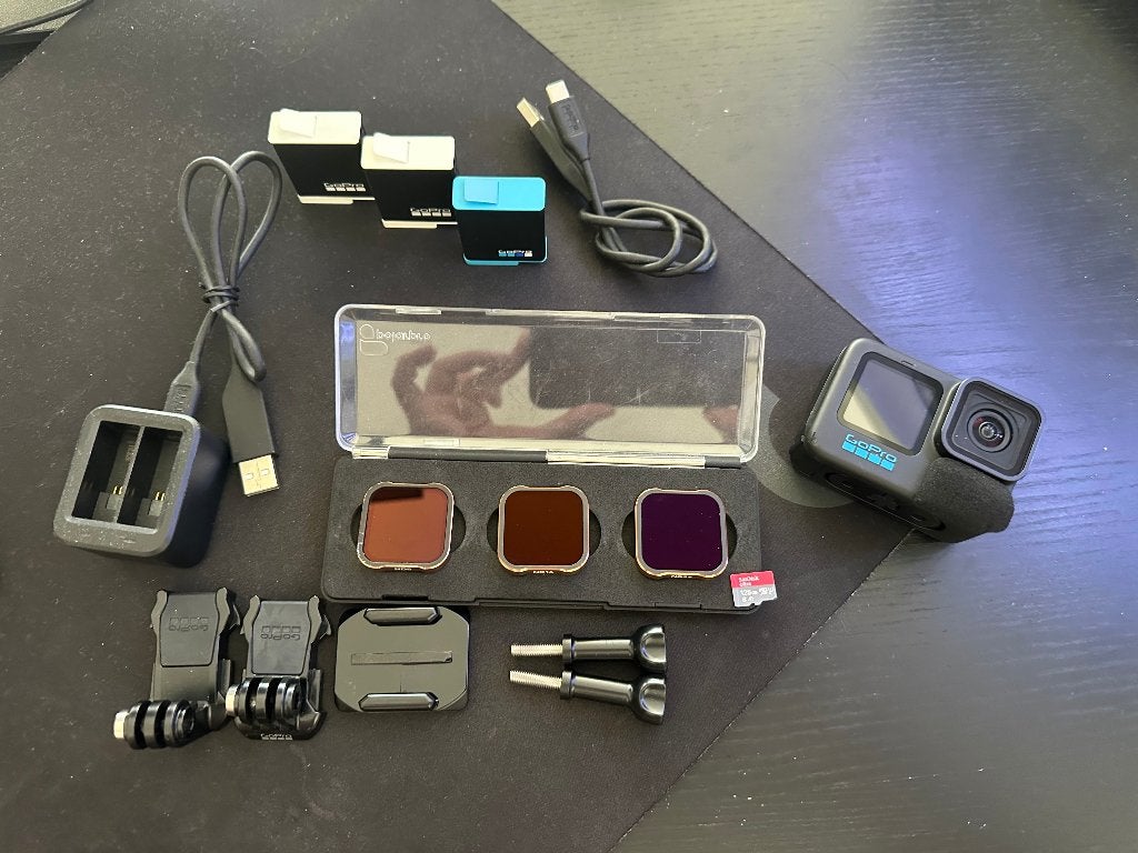 GoPro HERO10 | 128GB | Dual Battery | PolarPro ND8/16/32, Ophalen of Verzenden, Gebruikt, GoPro