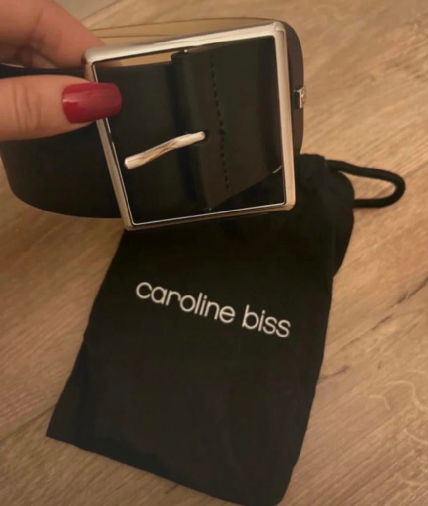 Caroline Biss Riem Zwart 75 cm, Kleding | Dames, Riemen en Ceinturen, Minder dan 80 cm, Zwart, Tailleriem, Ophalen of Verzenden