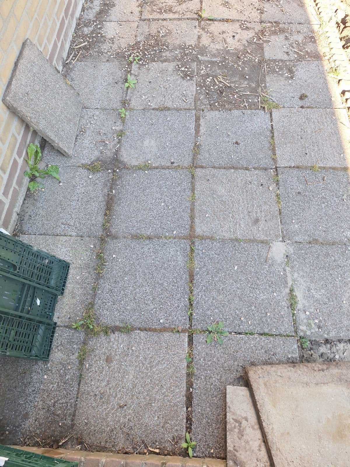 36 tegels 40x40 gratis afhalen, Tuin en Terras, Ophalen, Gebruikt, Beton, Terrastegels