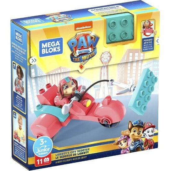 PARTIJ MEGA BLOKS PAW PATROL LIBERTY CITY SCOOTER 11PCS, ., Nieuw, Ophalen of Verzenden, .