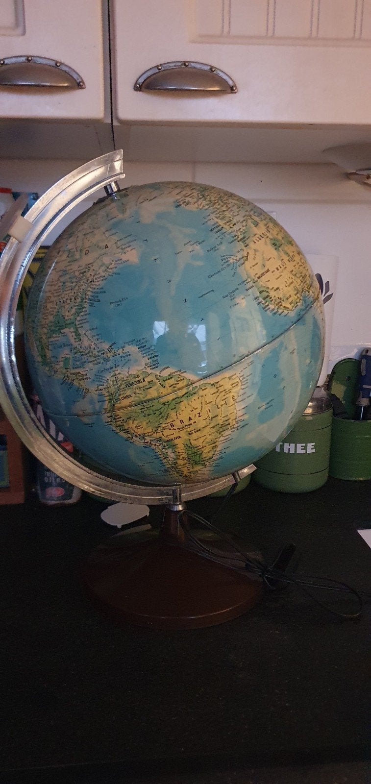 Vintage hema wereldbol globe, Ophalen of Verzenden