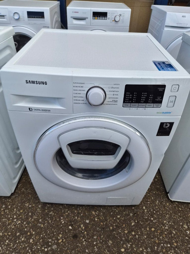 Samsung EcoBubble Wasmachine 1400 Toeren Digital In  CS27213, Ophalen, Gebruikt, Voorlader, Kort programma