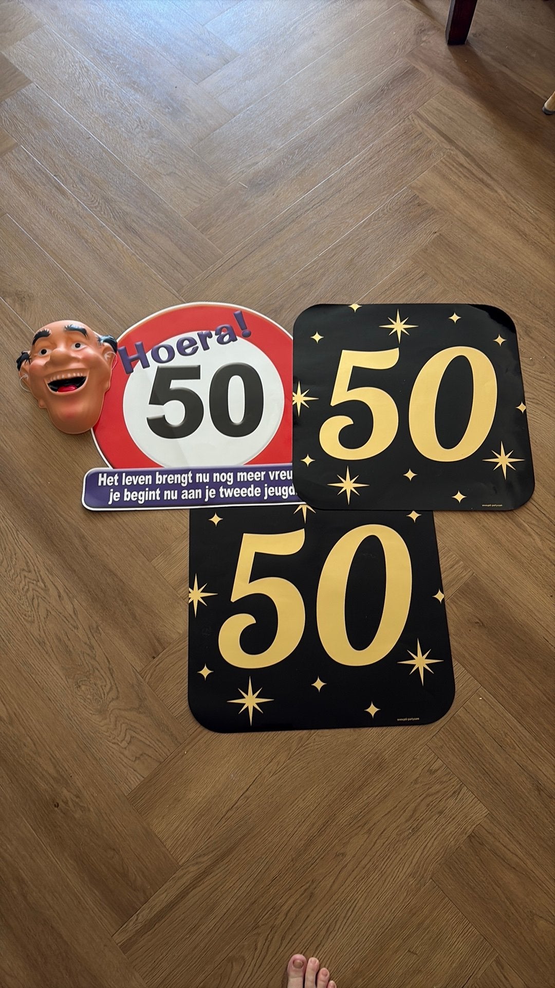 Feestversiering Abraham 50 jaar, Ophalen, Zo goed als nieuw, Versiering, Abraham of Sarah