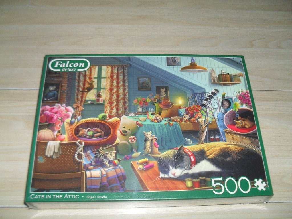 Cats in the Attic puzzle 500 stukjes nieuw, Ophalen, 500 t/m 1500 stukjes, Nieuw, Legpuzzel