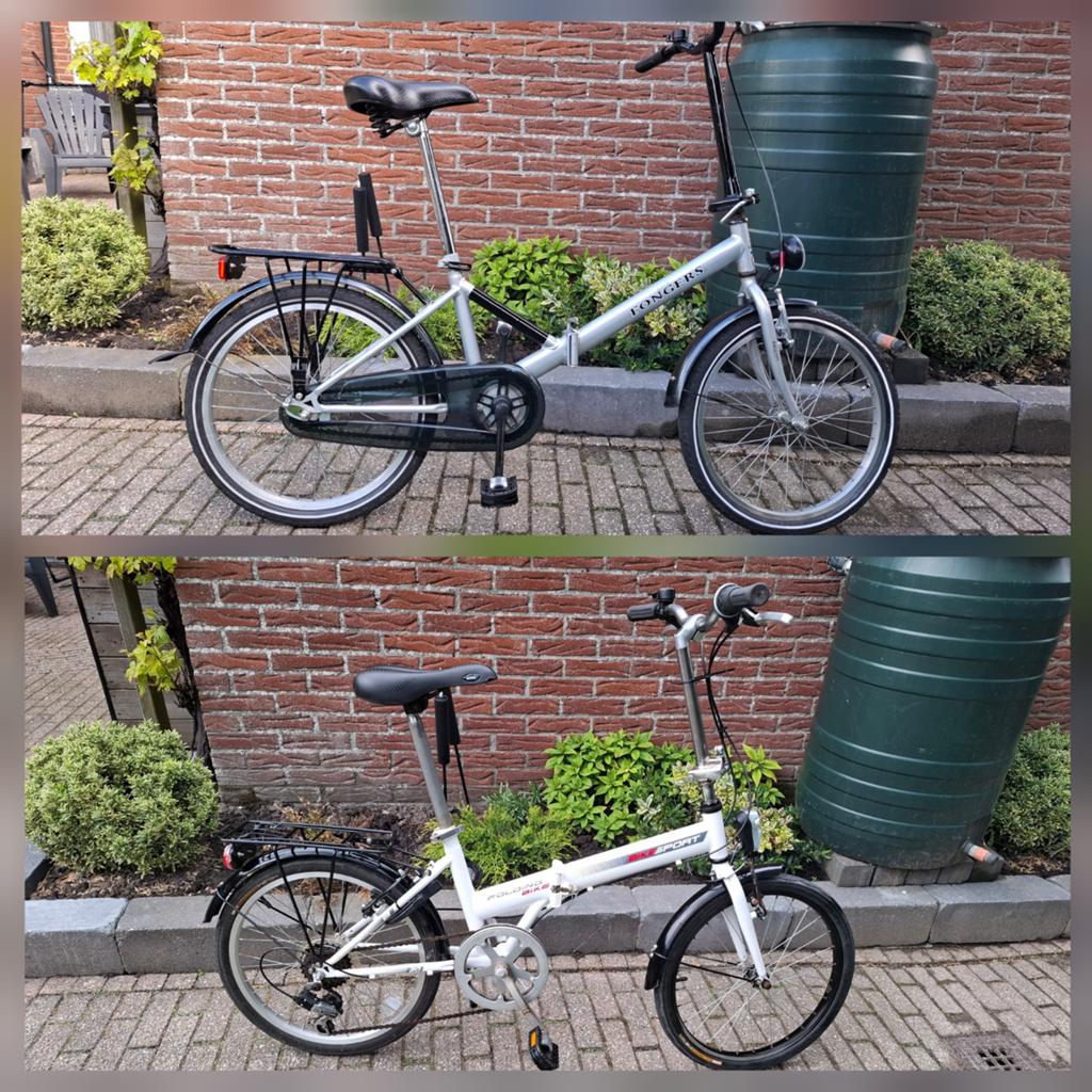 Fongers / Witte BikeSport  Vouwfiets - Compact & Compleet, 20 inch of meer, Gebruikt, Velgrem, Versnellingen