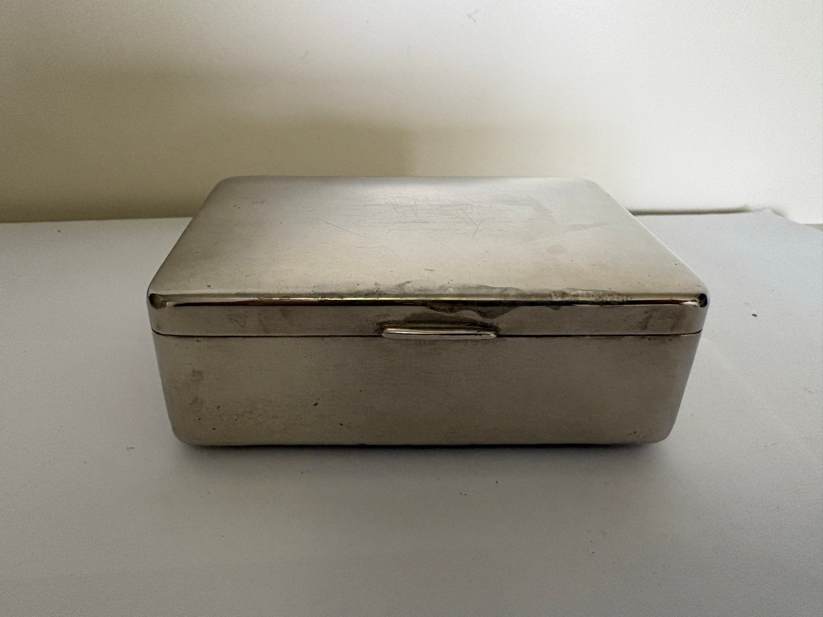 Vintage Metawa Holland Tabaksdoos - Zilverkleurig, Ophalen of Verzenden, Gebruikt, Tabaksdoos of Verpakking