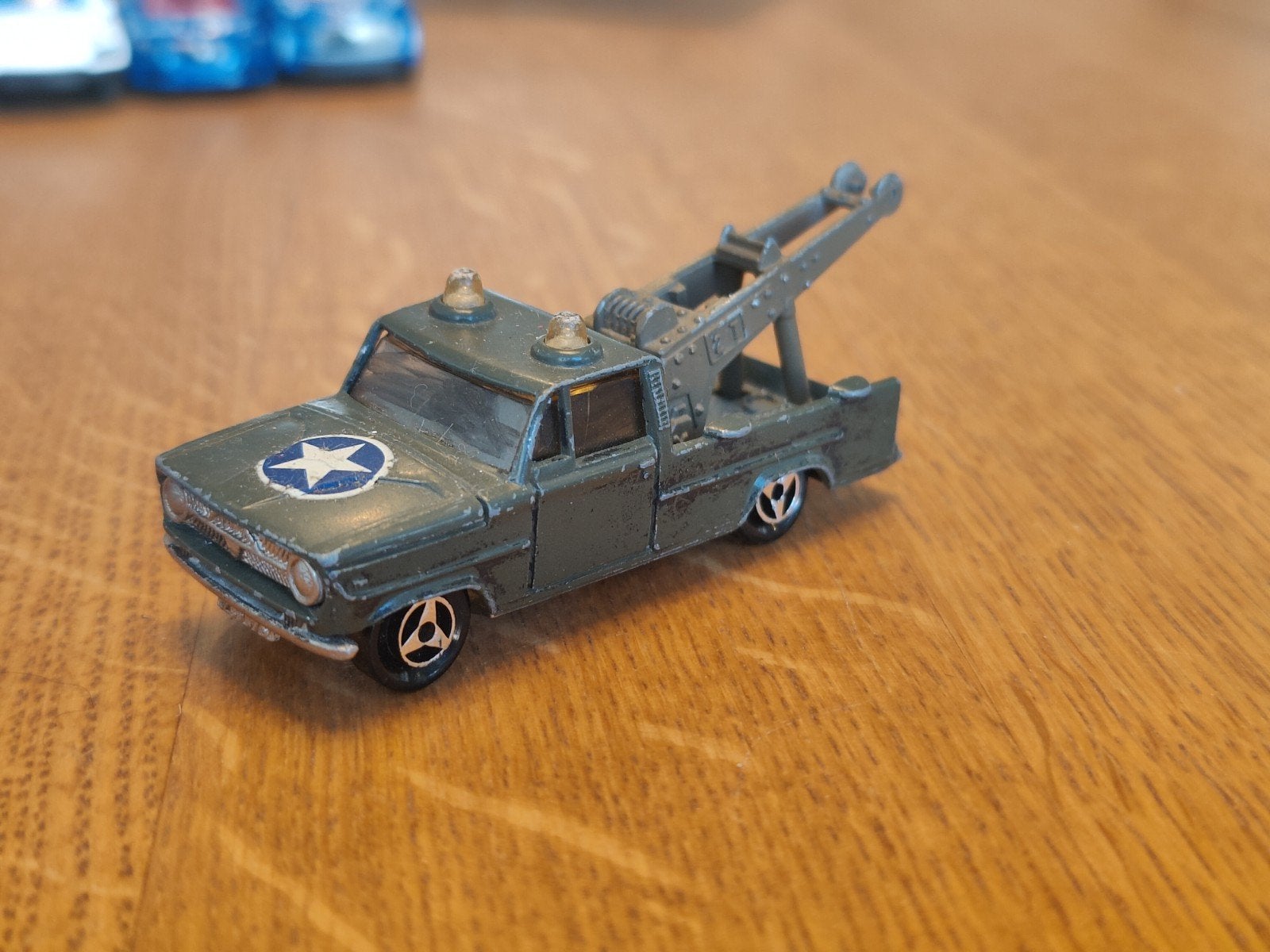 Majorette Dodge Takelwagen Leger GROEN, Ophalen, Zo goed als nieuw, Auto
