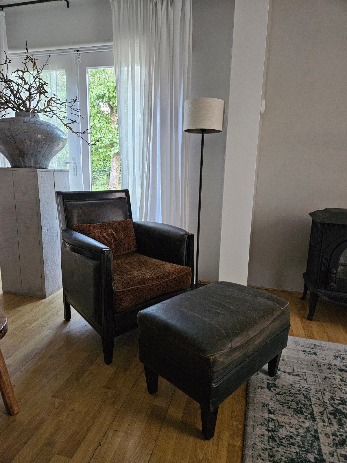 Prachtige Art Deco stijl fauteuils, Huis en Inrichting, Ophalen, Zo goed als nieuw, 50 tot 75 cm, Leer