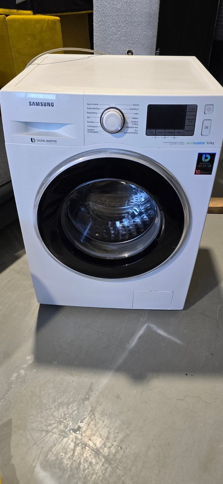 Samsung EcoBubble Wasmachine - Zuinig en Koolborstelloos, Refurbished, Ophalen of Verzenden, 1600 toeren of meer, Voorlader