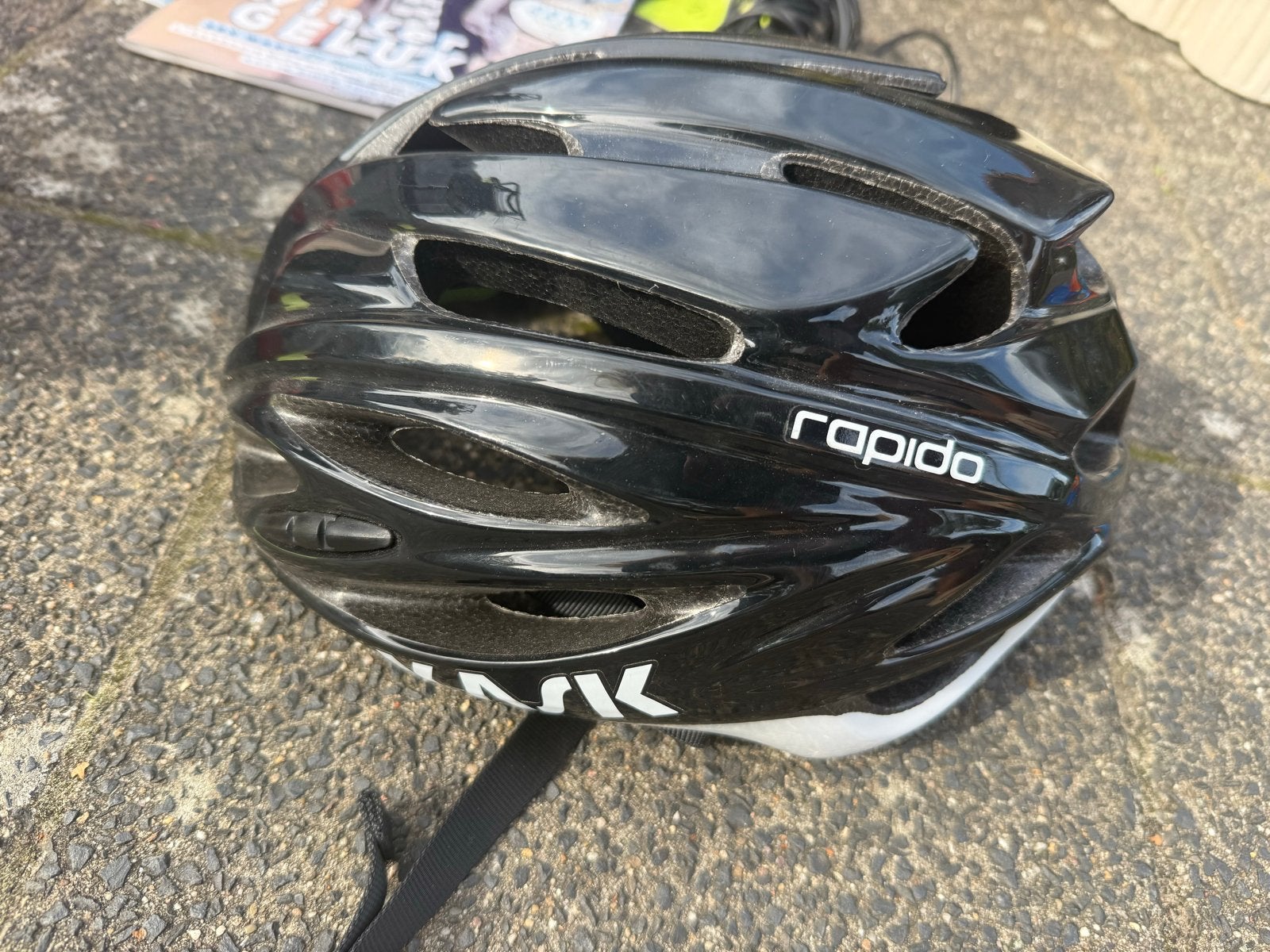 Kask Rapido Fietshelm Zwart - Maat L (59-62cm), Ophalen of Verzenden, Gebruikt, L, Heer of Dame