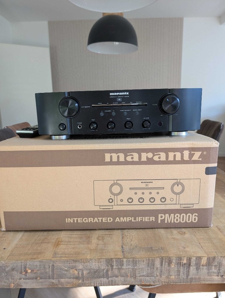 Marantz PM8006 versterker en ND8006 netwerk CD speler, Audio, Tv en Foto, Versterkers en Receivers, Gebruikt, 60 tot 120 watt