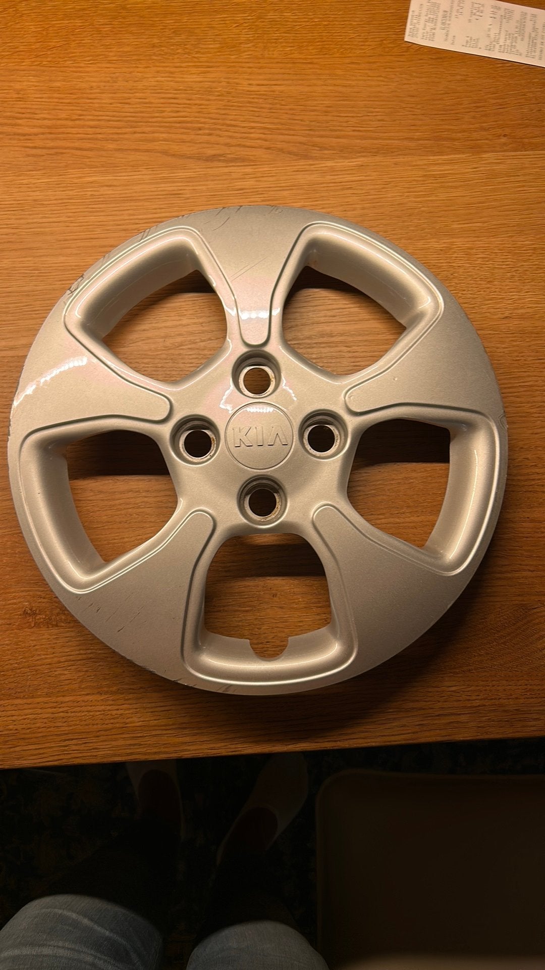 Kia Picanto  wieldop zilver 1 stuks, Auto diversen, Ophalen of Verzenden, Gebruikt