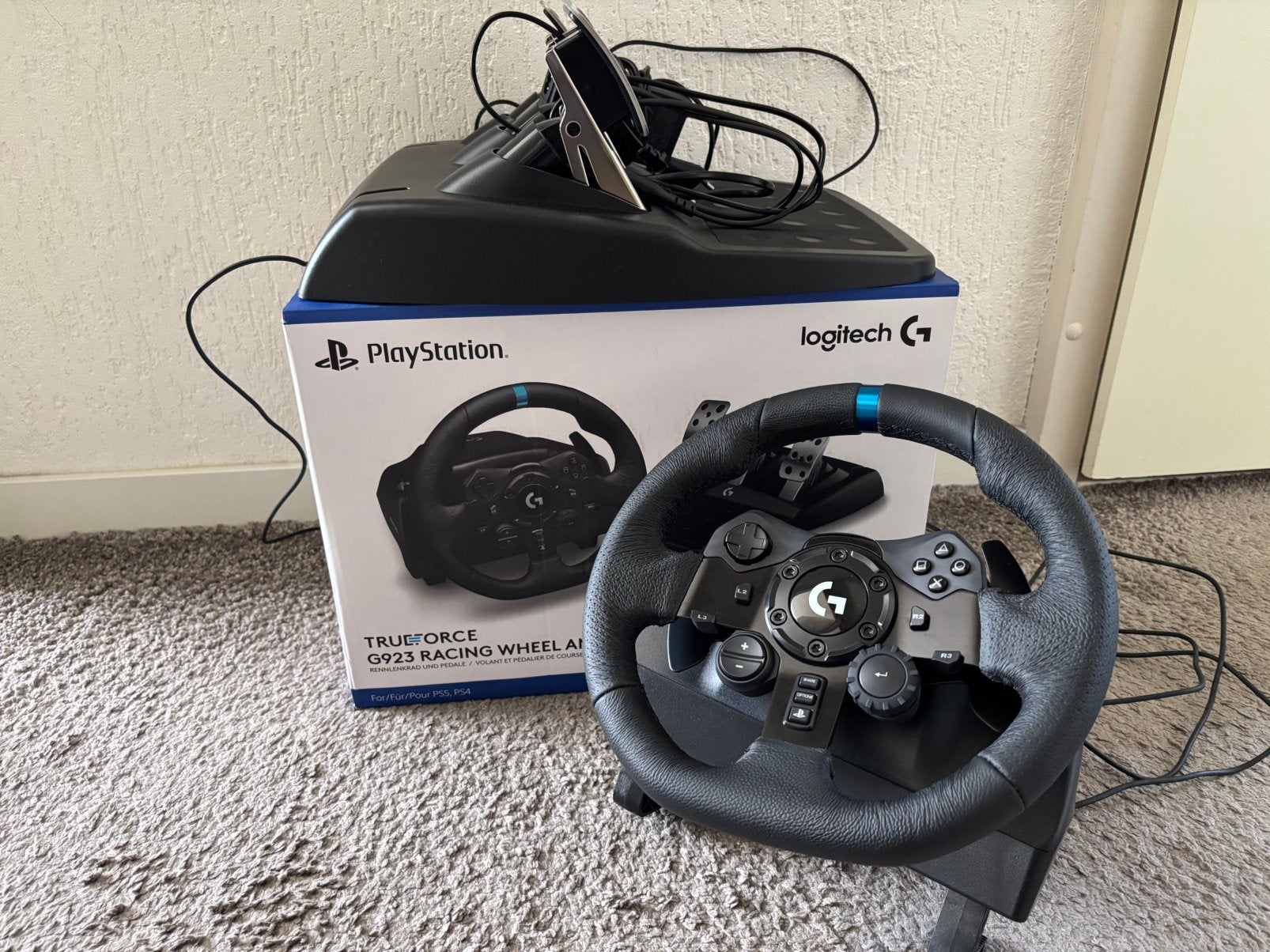 Logitech g923 race stuur, Ophalen of Verzenden, Zo goed als nieuw, Stuur of Pedalen, PlayStation 4