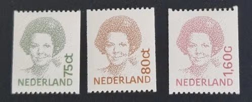 Nederland 1991 - nvph 1488a-1489a-1497a -  Koningin Beatrix, Postzegels en Munten, Postzegels | Nederland, Ophalen of Verzenden
