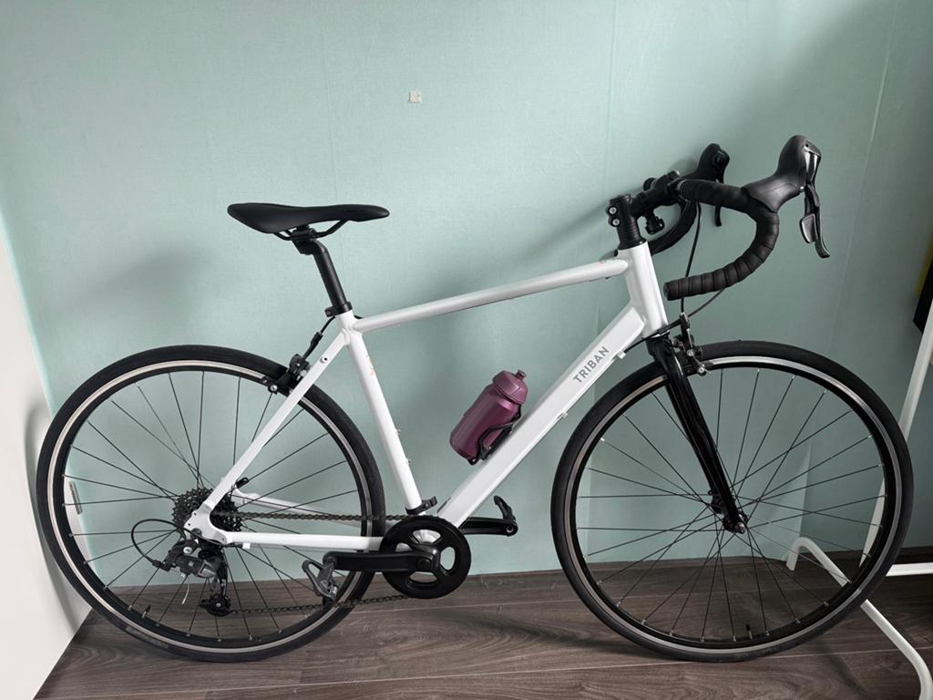 Triban dames racefiets, Fietsen en Brommers, Fietsen | Racefietsen, Velgrem, Aluminium, 49 tot 53 cm, Zo goed als nieuw