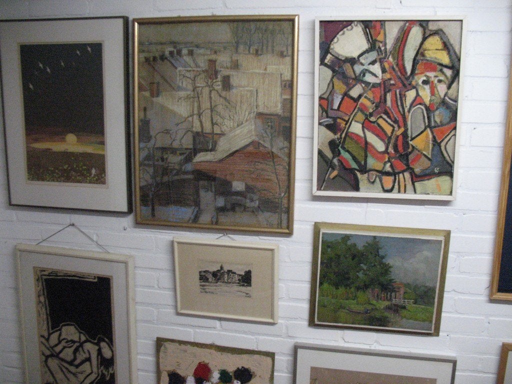 tekeningen schilderingen, Antiek en Kunst, Ophalen of Verzenden