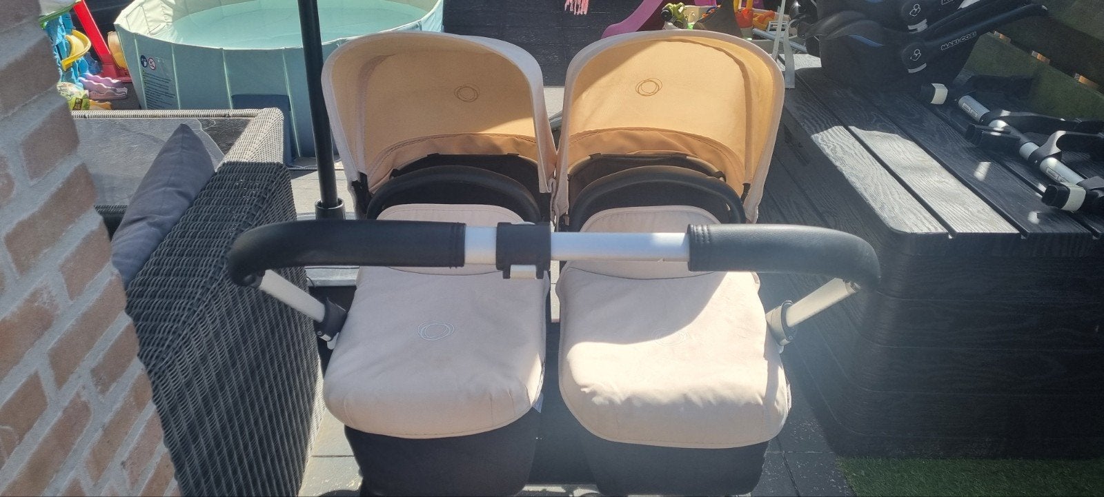 Bugaboo Donkey Duo kinderwagen met accessoires, Kinderen en Baby's, Kinderwagens en Combinaties, Ophalen of Verzenden, Gebruikt