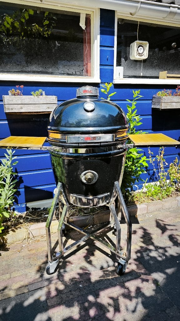 Kamado - Grill Guru Black Large + veel accessoires, Tuin en Terras, Barbecue-accessoires, Ophalen, Gebruikt, Grill Guru