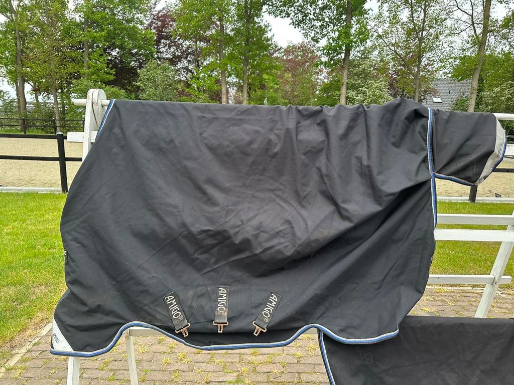 Amigo bravo 12 plus 250 gr winterdeken 6.0 130-185 blauw, Dieren en Toebehoren, Gebruikt, 250 g, Cob (M), Ophalen of Verzenden