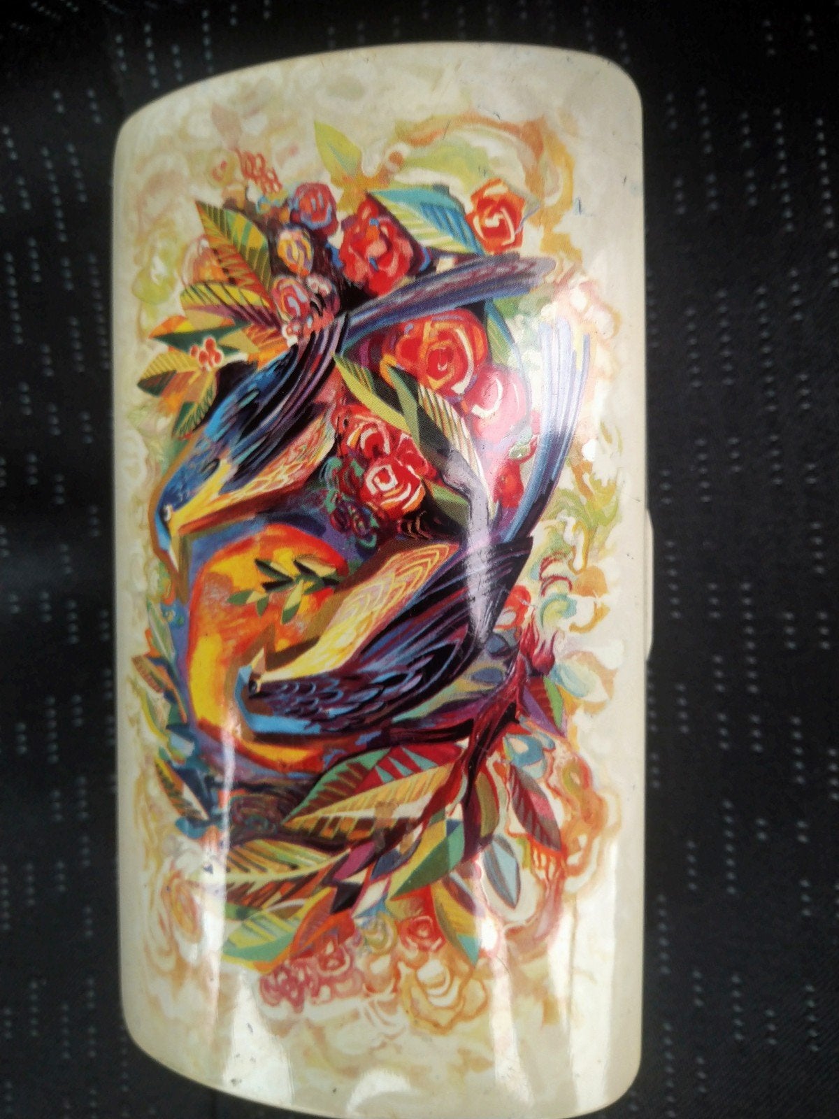 Vintage blikje met vogels, Ophalen of Verzenden, Gebruikt, Overige