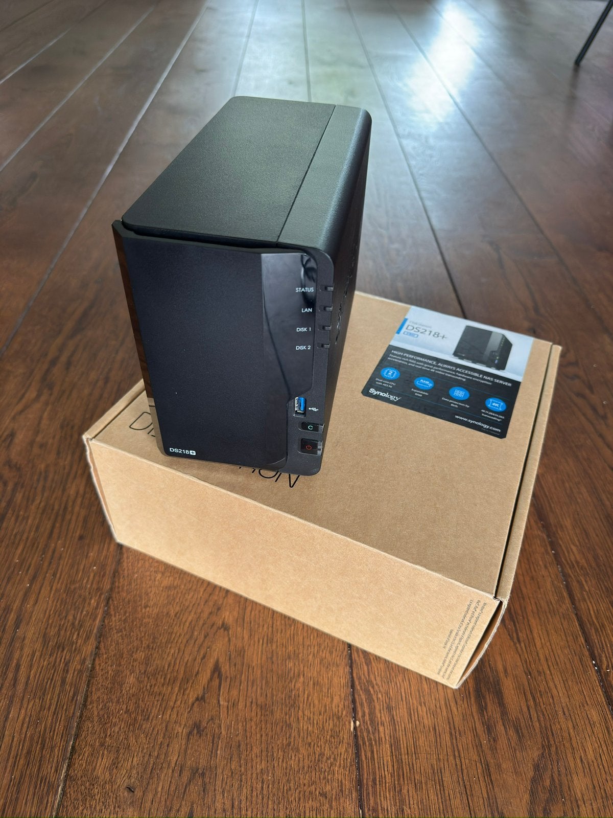 Synology DS218+ (8GB RAM), Computers en Software, NAS, Ophalen of Verzenden, Zo goed als nieuw
