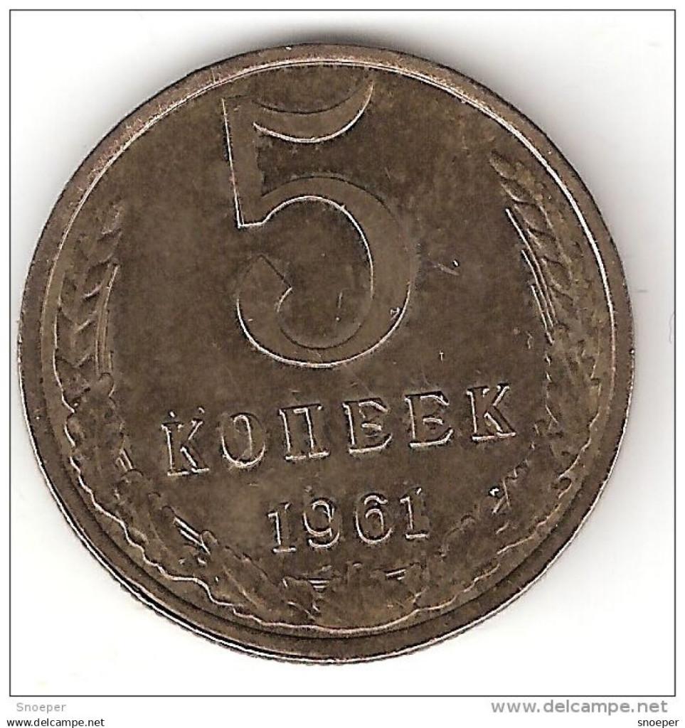 russia 5 kopeks 1961 km 129a xf+ !!, Verzenden, Rusland, Losse munt