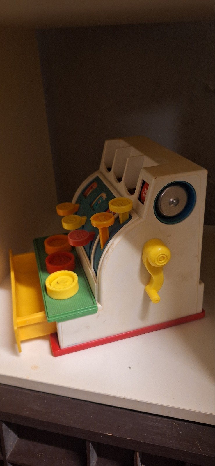 Vintage Fisher-Price Kassa Speelgoed, Ophalen of Verzenden, Gebruikt, Speelset