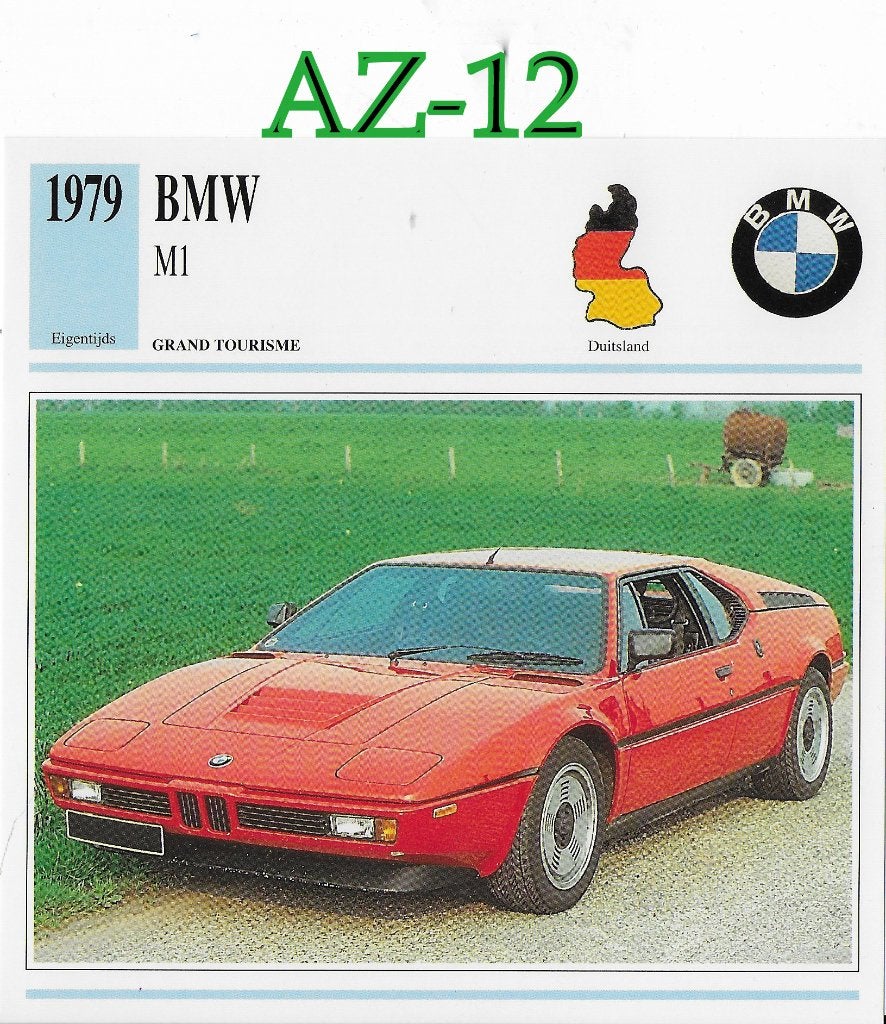 Az12 autokaart bmw m1 ( 1979 ), Verzenden, Zo goed als nieuw, Auto's