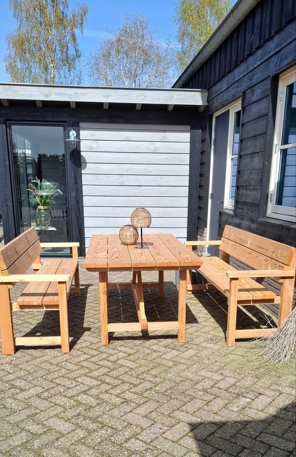 Prachtig douglas tuinset., 6 zitplaatsen, Nieuw, Ophalen of Verzenden, Tuinset