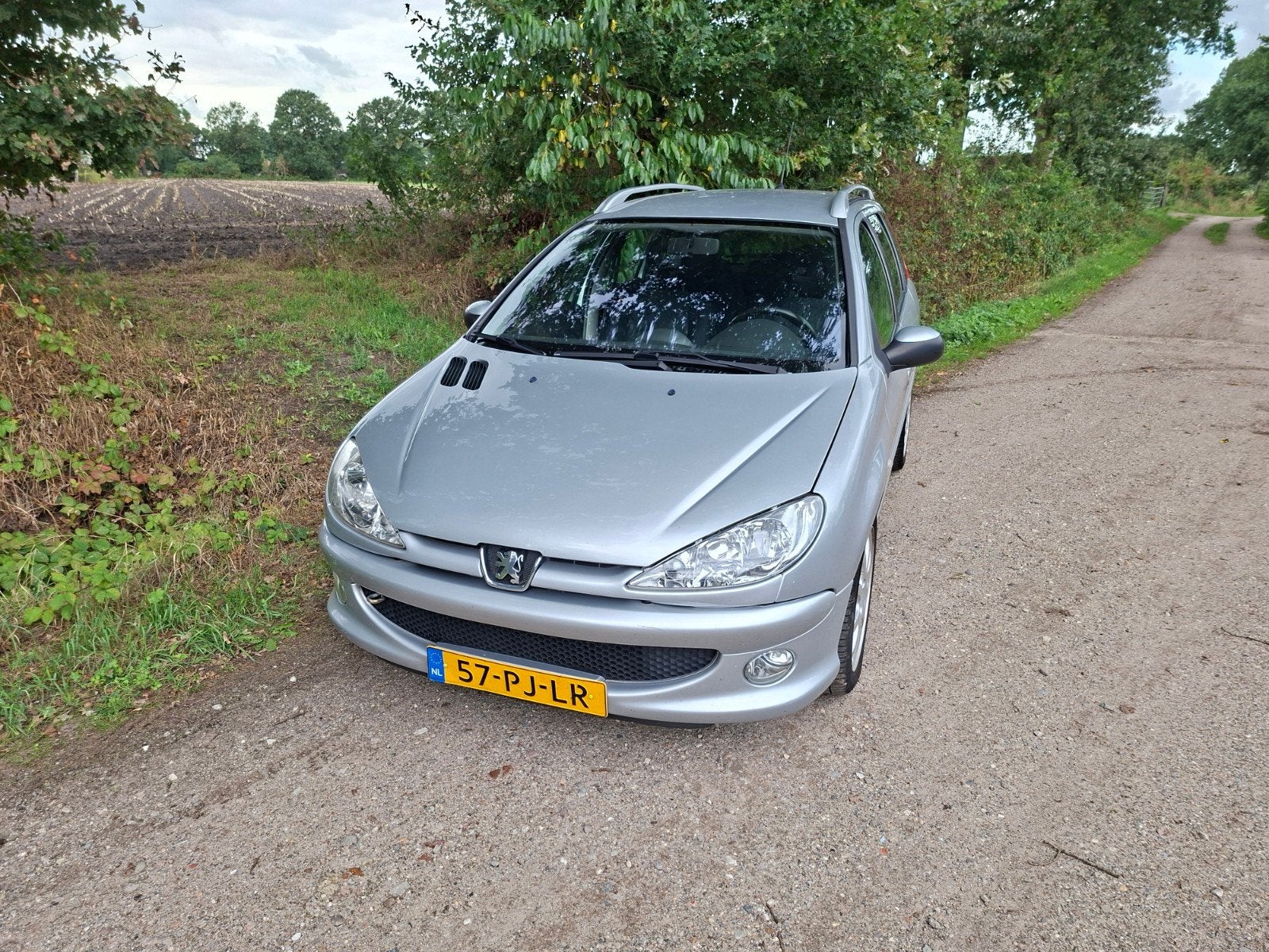 Peugeot 206 1.6 16V SW XS 2004 Grijs.  AIRCO, TREKHAAK, Auto's, Voorwielaandrijving, 4 cilinders, Metallic lak, Origineel Nederlands
