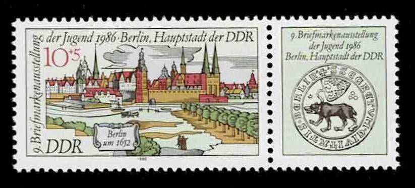 postzegel 2651 DDR Stadtansicht Berlins 1652, Ophalen of Verzenden, DDR, Postfris