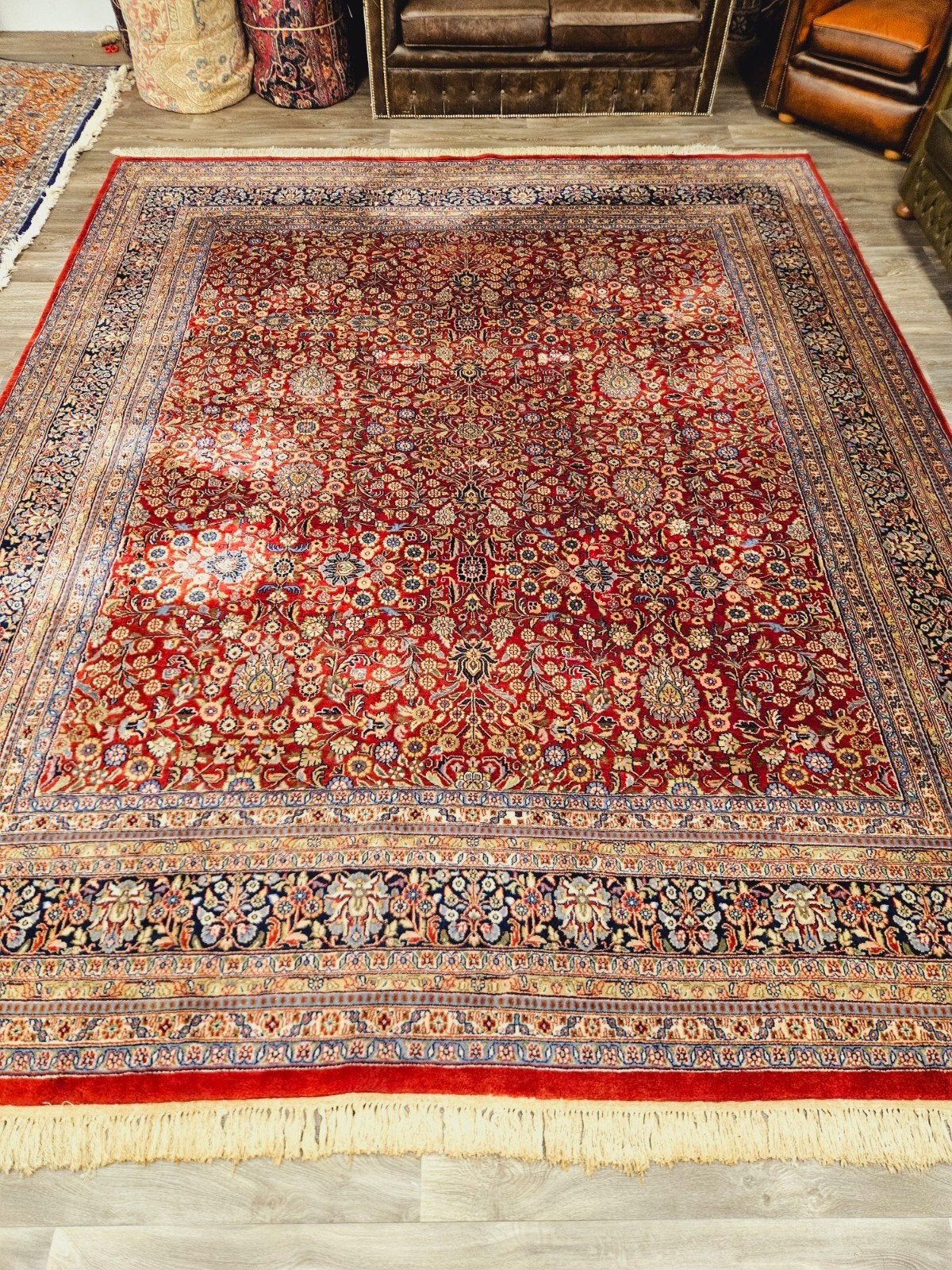 Perzisch Handgeknoopt Bidjar Tapijt. Prachtige kleuren., Huis en Inrichting, Perzisch, 200 cm of meer, Ophalen of Verzenden, Zo goed als nieuw