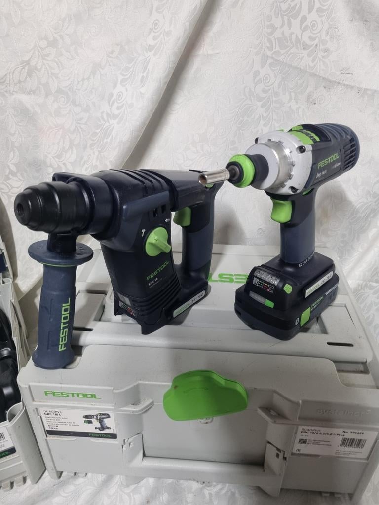 Festool combi set klopboormachine  klopboor/schroefmachine, Ophalen, Zo goed als nieuw, Boor- en Schroefmachine, Variabele snelheid