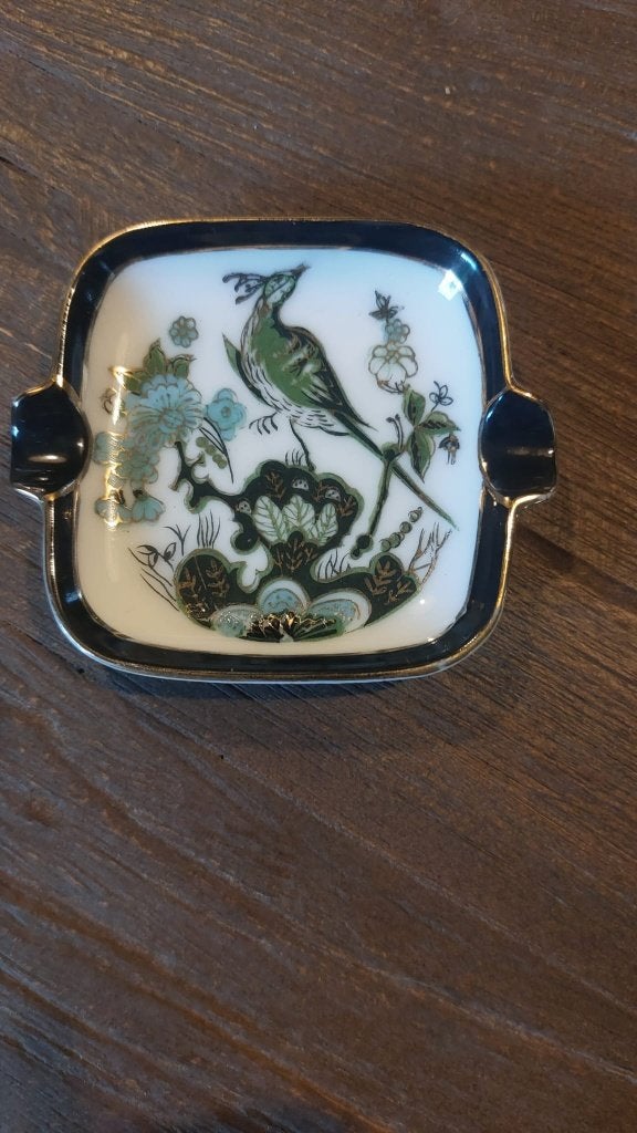 Vintage Saji Japan Fine China porseleinen asbak jaren 50/60, Ophalen of Verzenden