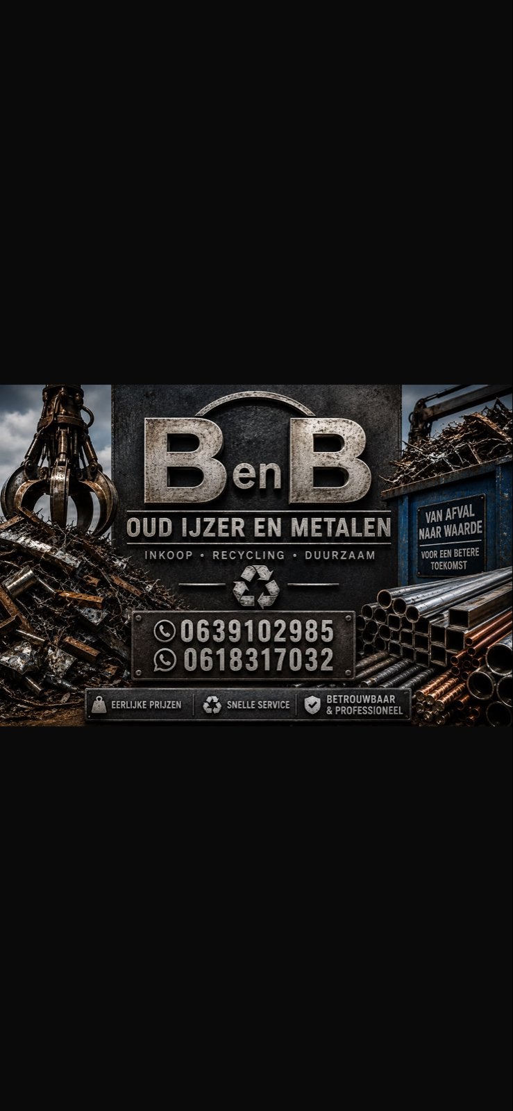 Inkoop en recycling van oud ijzer en metalen, Ophalen of Verzenden, Gebruikt, IJzer