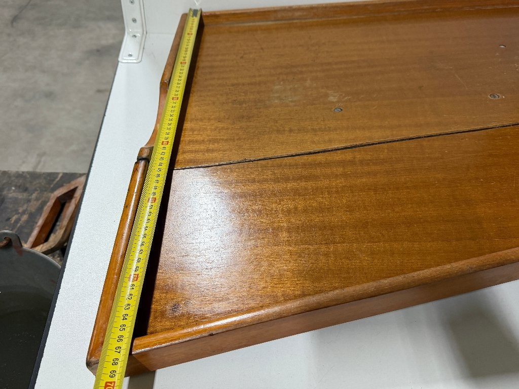 Houten kajuittafel / tafelblad inklapbaar 85x68/50m, Watersport en Boten, Ophalen of Verzenden, Zo goed als nieuw, Interieur en Kussens