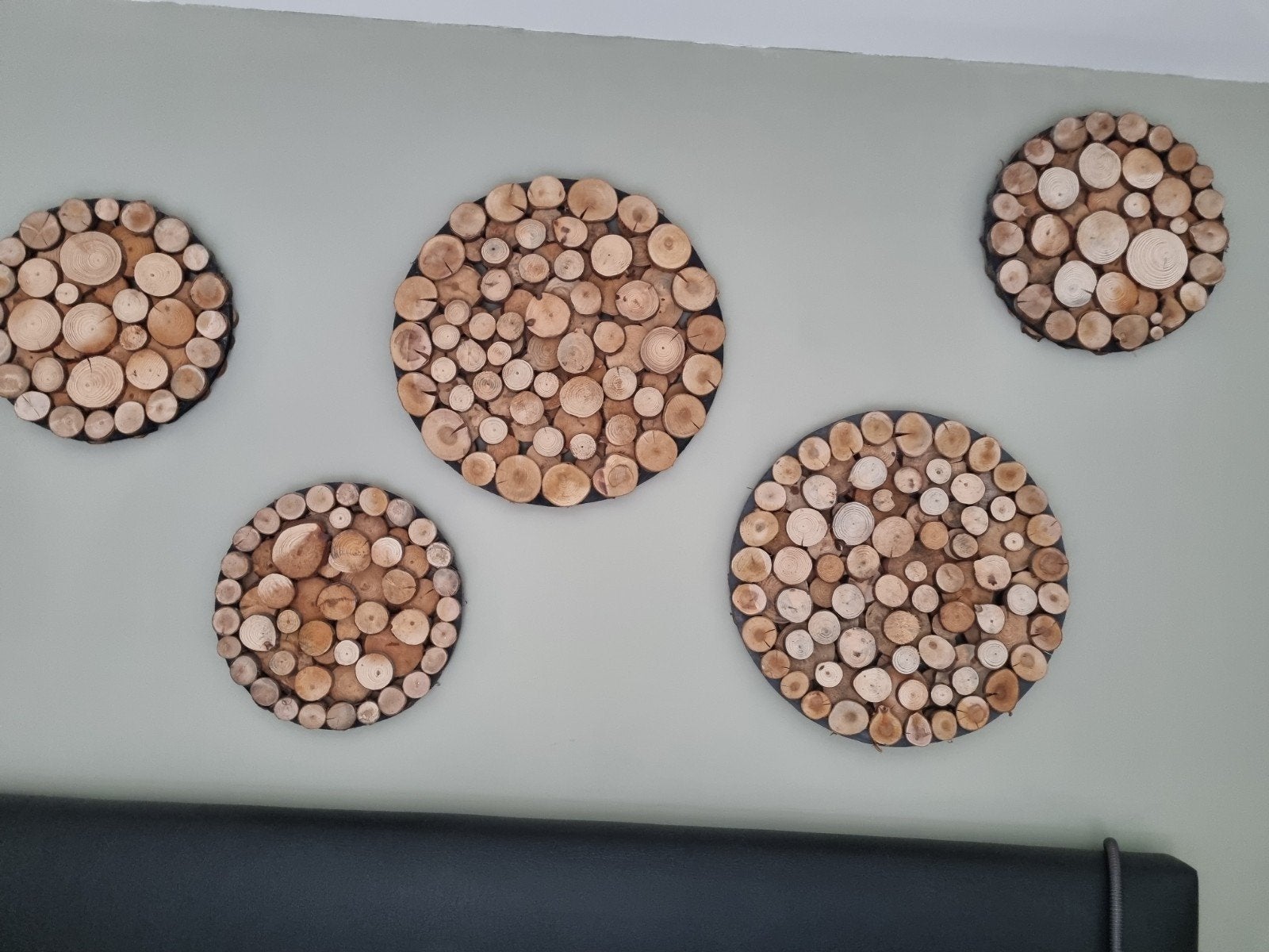 5 deco boomstammen schilderijen, Ophalen
