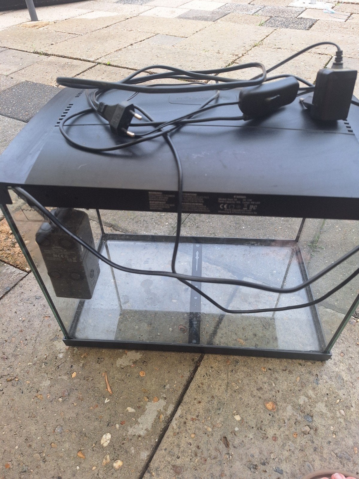 aquarium inclusief pomp, Dieren en Toebehoren, Ophalen, Gebruikt, Leeg aquarium, Inclusief deksel