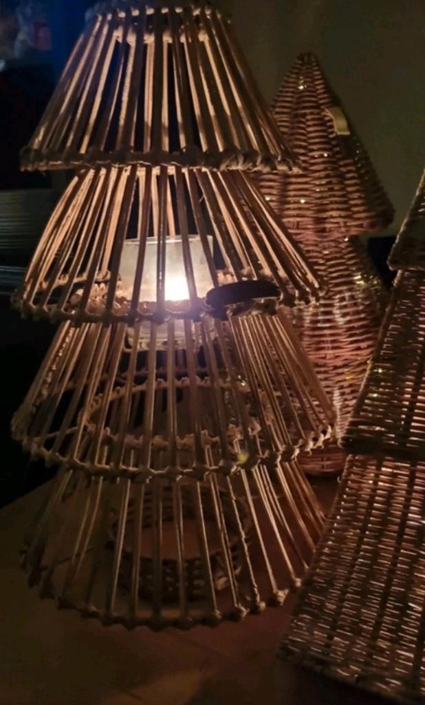 Riviera maison rattan kerstboom christmas tree, Diversen, Ophalen, Nieuw