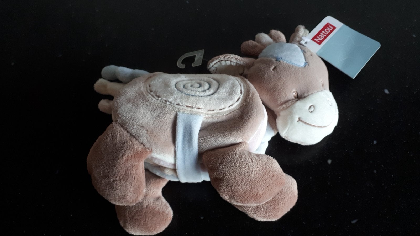 Nattou pluche boekje in de vorm van een paardje / NIEUW, Ophalen of Verzenden, Nieuw, Overige typen