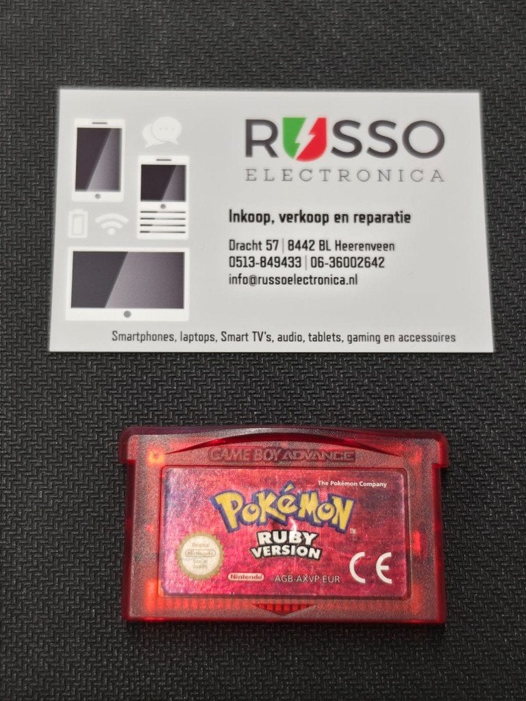 Pokémon Ruby Version - Game Boy Advance (GBA), Nintendo, Gebruikt, Ophalen of Verzenden, 1-11-1 Kanda-Izumicho, Chiyoda-ku, Tokyo 101-0025, Japan